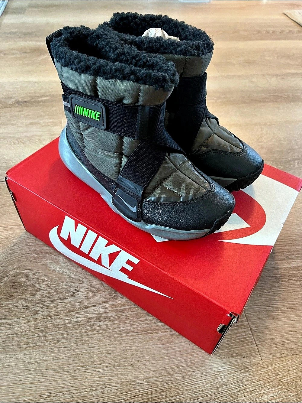 Nike Flex Advance Boot (PS) ) Kids' Black Boots Size 1Y